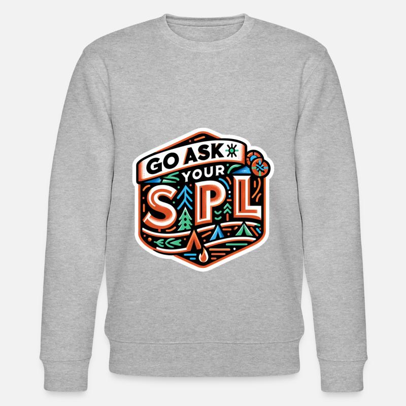Go Ask Your Spl 10 - Stanley/Stella CHANGER Unisex Organic Sweatshirt - heather grey