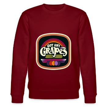 Got Any Grapes 6 - Stanley/Stella CHANGER Unisex Organic Sweatshirt - burgundy - Front - Nik (191cm) & Marisol (170cm)