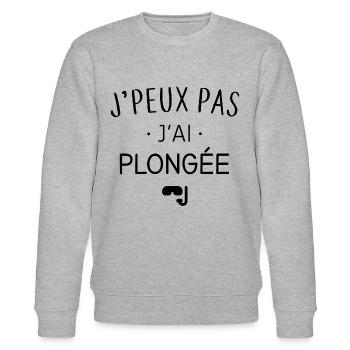 J'ai plongée - Sweat bio CHANGER Stanley/Stella Unisexe - gris chiné - Devant - Nik (191cm) & Marisol (170cm)