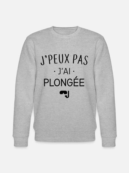 J'ai plongée - Sweat bio CHANGER Stanley/Stella Unisexe - gris chiné