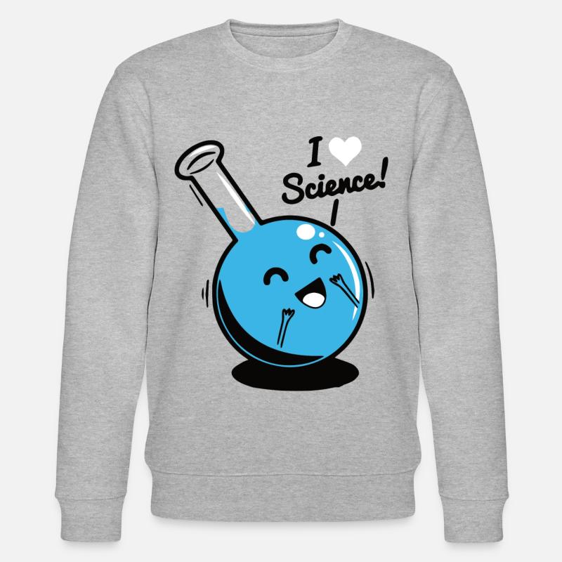 Wissenschaft Labor - Stanley/Stella Unisex Bio-Sweatshirt CHANGER  - Grau meliert