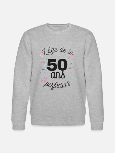 50 ans - Sweat bio CHANGER Stanley/Stella Unisexe - gris chiné