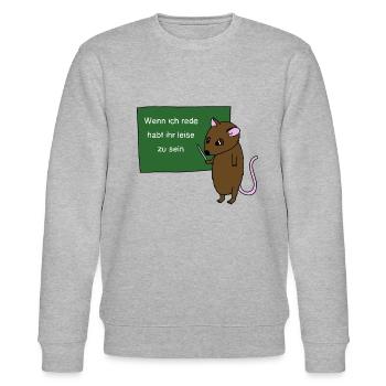 Lehrer - Stanley/Stella Unisex Bio-Sweatshirt CHANGER  - Grau meliert - Vorne - Nik (191cm) & Marisol (170cm)