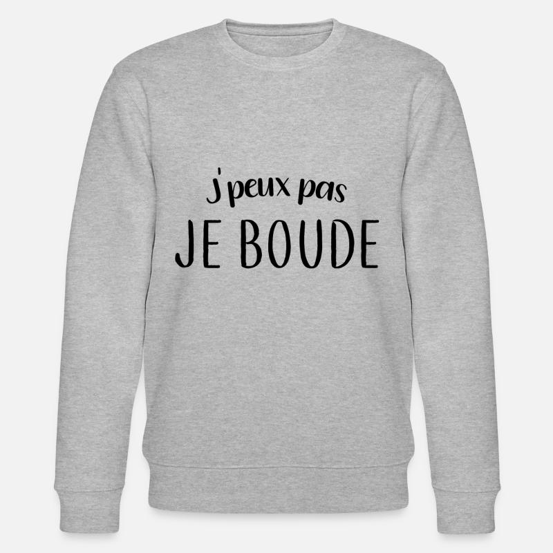 Je boude - Sweat bio CHANGER Stanley/Stella Unisexe - gris chiné