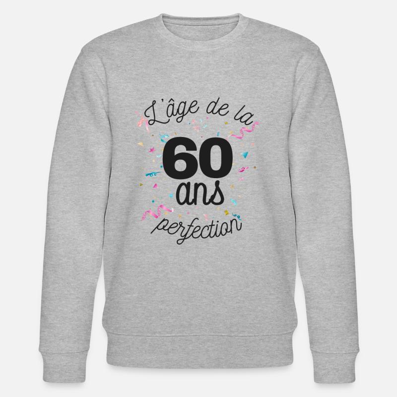 60 ans - Sweat bio CHANGER Stanley/Stella Unisexe - gris chiné