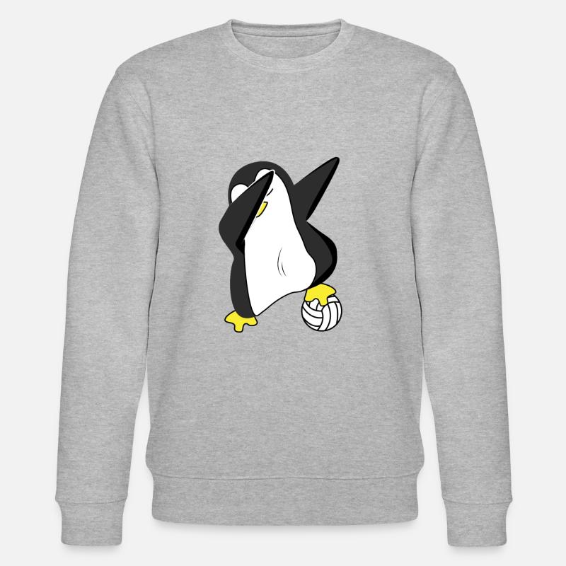 Volley- pingouin dapping - Sweat bio CHANGER Stanley/Stella Unisexe - gris chiné