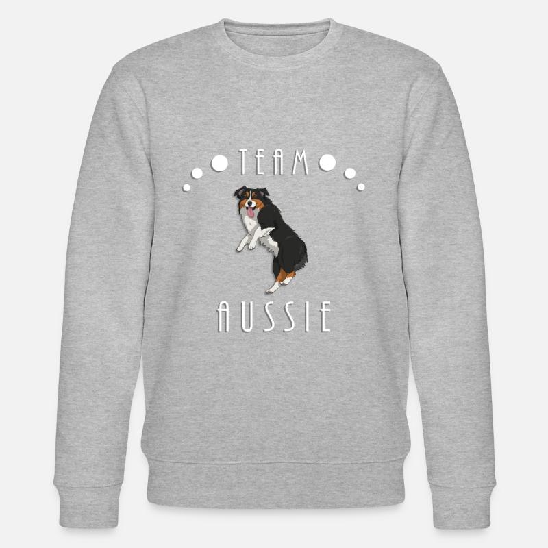 Team Aussie - Black Tri (Bobtail) - Stanley/Stella Unisex Bio-Sweatshirt CHANGER  - Grau meliert