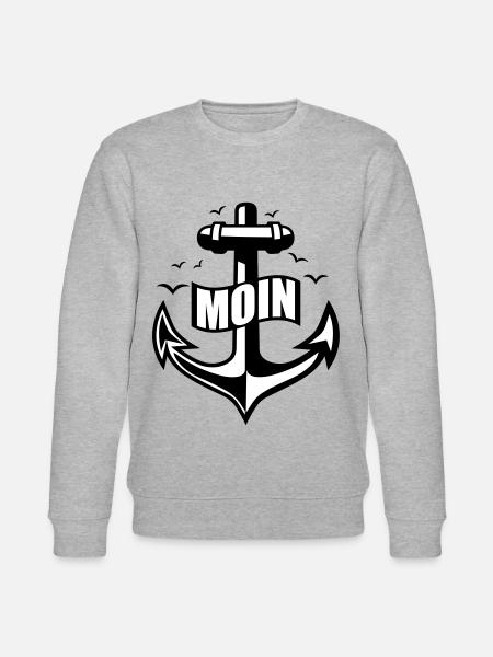 106 MOIN Anker Möwen - Stanley/Stella Unisex Bio-Sweatshirt CHANGER - Grau meliert