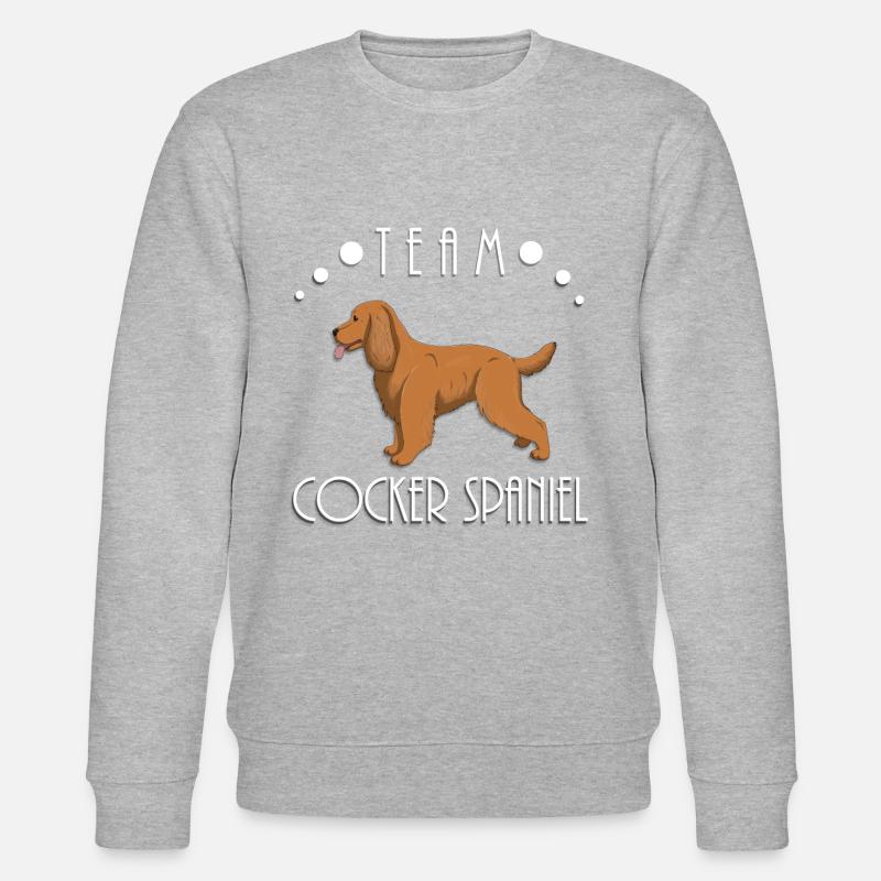 Team Cocker Spaniel - Red - Stanley/Stella CHANGER Unisex Organic Sweatshirt - heather grey