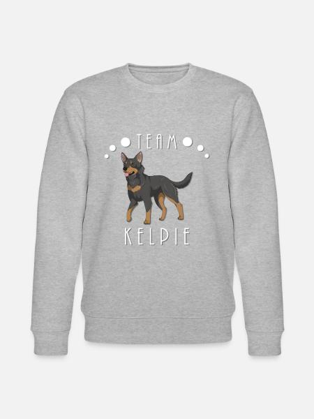 Team Kelpie - Black and Tan - Stanley/Stella CHANGER Unisex Organic Sweatshirt - heather grey