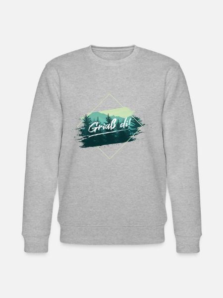 Griaß Di - Stanley/Stella Unisex Bio-Sweatshirt CHANGER - Grau meliert