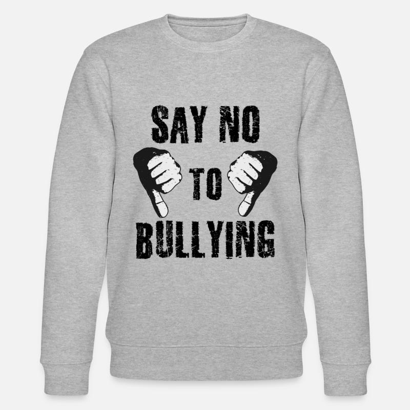 Sag nein zu Mobbing - Stanley/Stella Unisex Bio-Sweatshirt CHANGER - Grau meliert