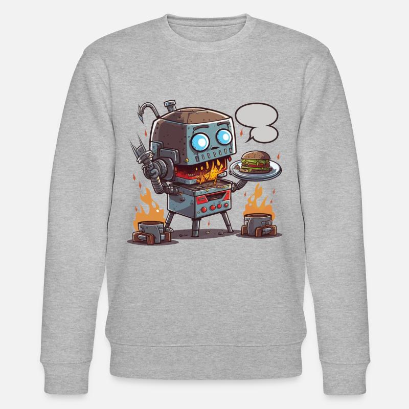 Bot de grillade - Sweat bio CHANGER Stanley/Stella Unisexe - gris chiné