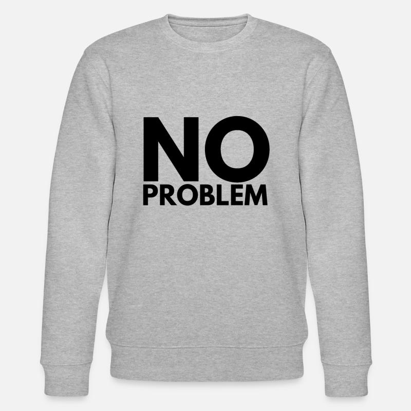 No Problem - Stanley/Stella Unisex Bio-Sweatshirt CHANGER  - Grau meliert