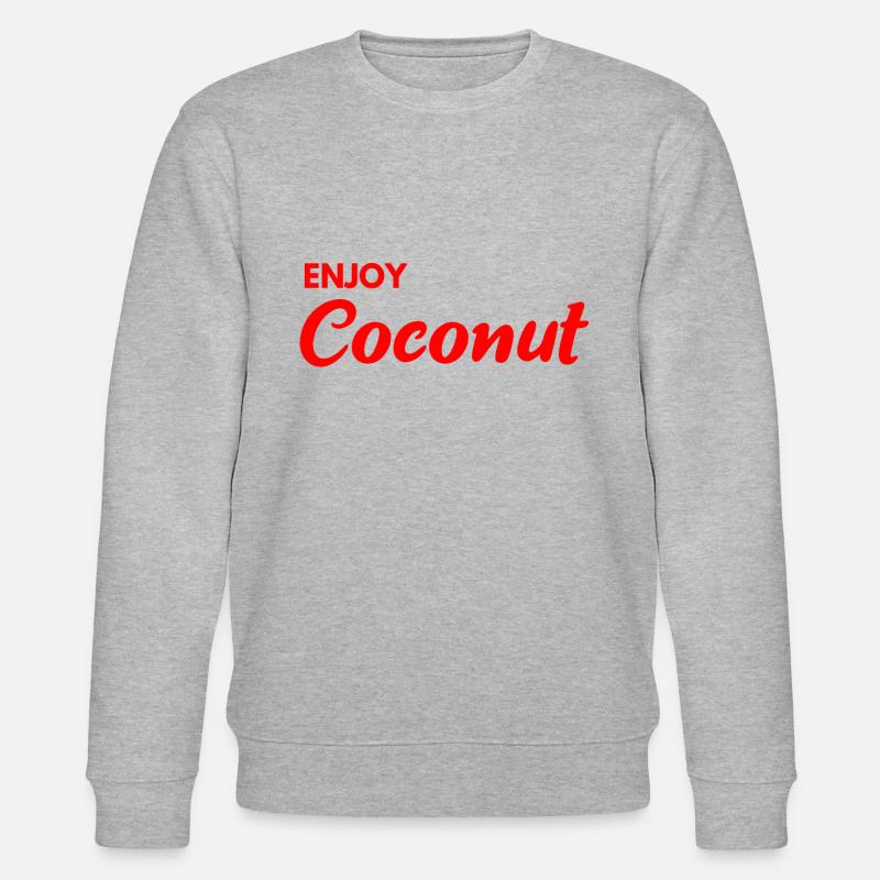 Enjoy Coconut - Stanley/Stella Unisex Bio-Sweatshirt CHANGER  - Grau meliert