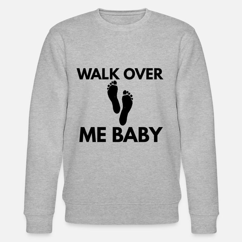Marche sur moi bébé - Sweat bio CHANGER Stanley/Stella Unisexe - gris chiné