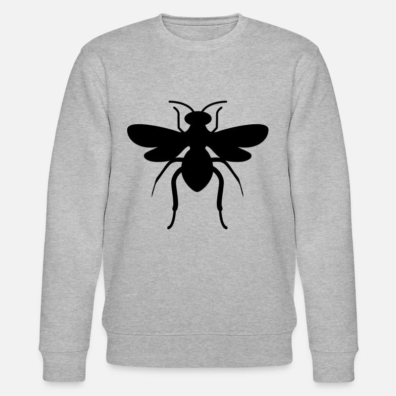Schwarze Fliege - Stanley/Stella Unisex Bio-Sweatshirt CHANGER  - Grau meliert