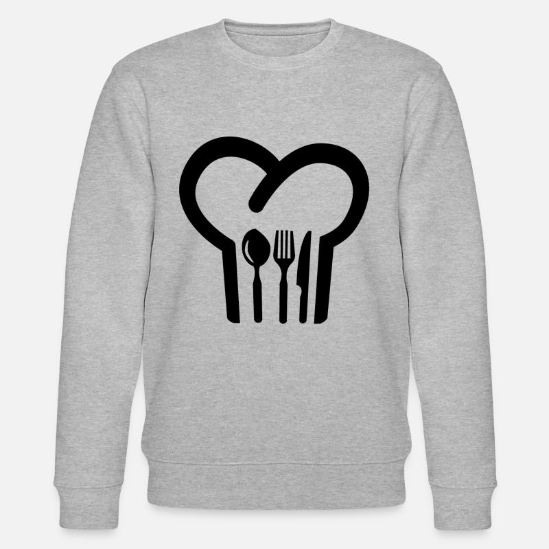 chef's Hat - Stanley/Stella CHANGER Unisex Organic Sweatshirt - heather grey