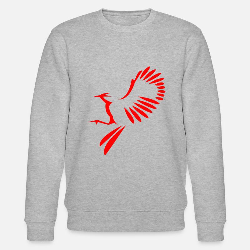 Vogel Abbildung - Stanley/Stella Unisex Bio-Sweatshirt CHANGER  - Grau meliert