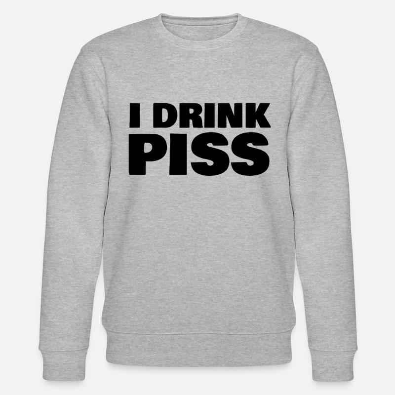 i drink piss - Stanley/Stella Unisex Bio-Sweatshirt CHANGER  - Grau meliert