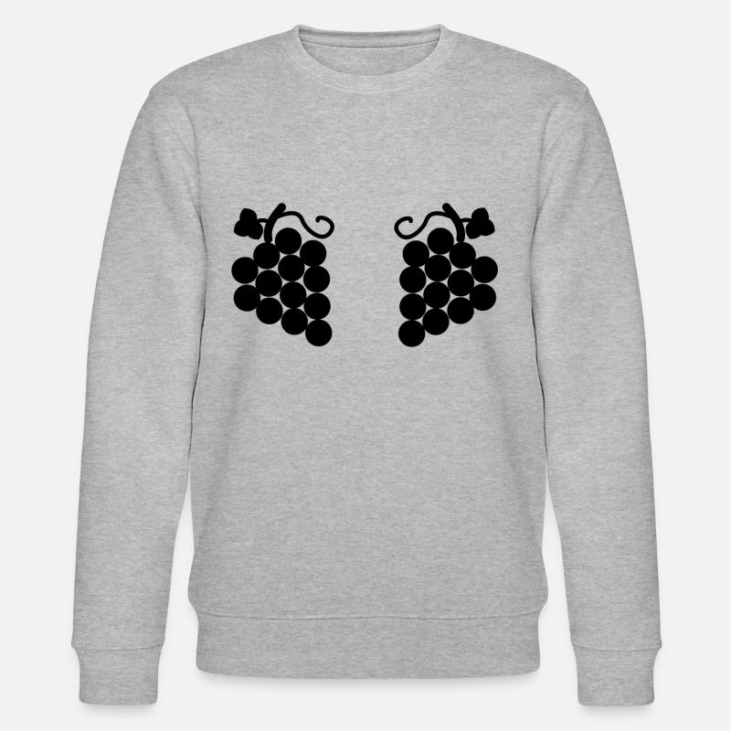 Trauben - Stanley/Stella Unisex Bio-Sweatshirt CHANGER  - Grau meliert