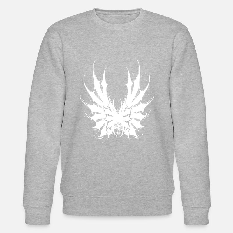 Evil white wings art - Stanley/Stella CHANGER Unisex Organic Sweatshirt - undefined