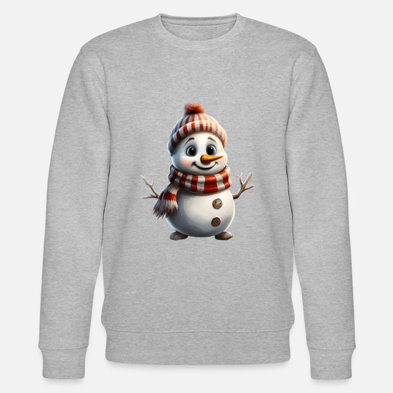 Schneemann - Stanley/Stella Unisex Bio-Sweatshirt CHANGER  - Grau meliert