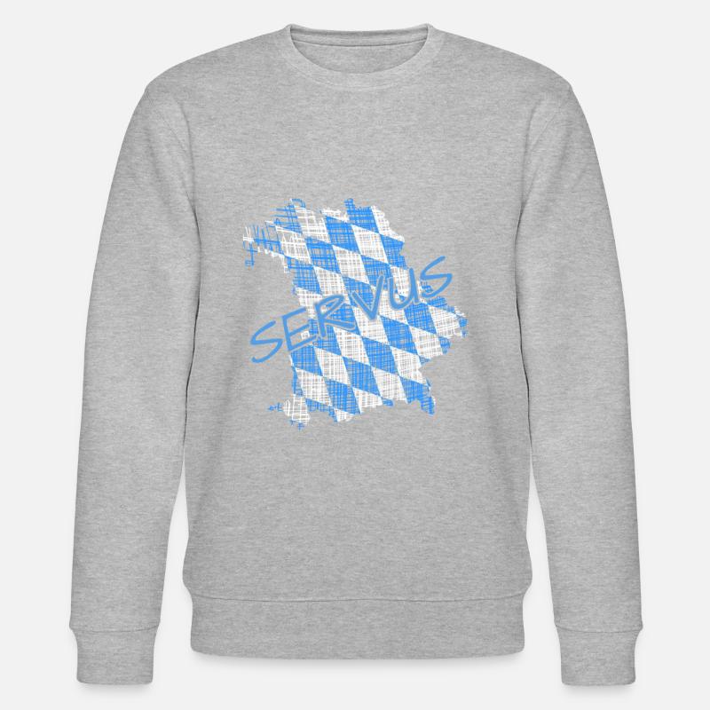 Servus Bayern - Stanley/Stella Unisex Bio-Sweatshirt CHANGER  - Grau meliert