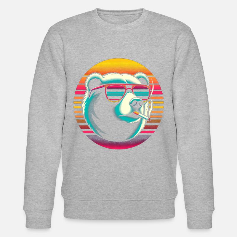 Cigarette d’ours - Sweat bio CHANGER Stanley/Stella Unisexe - gris chiné