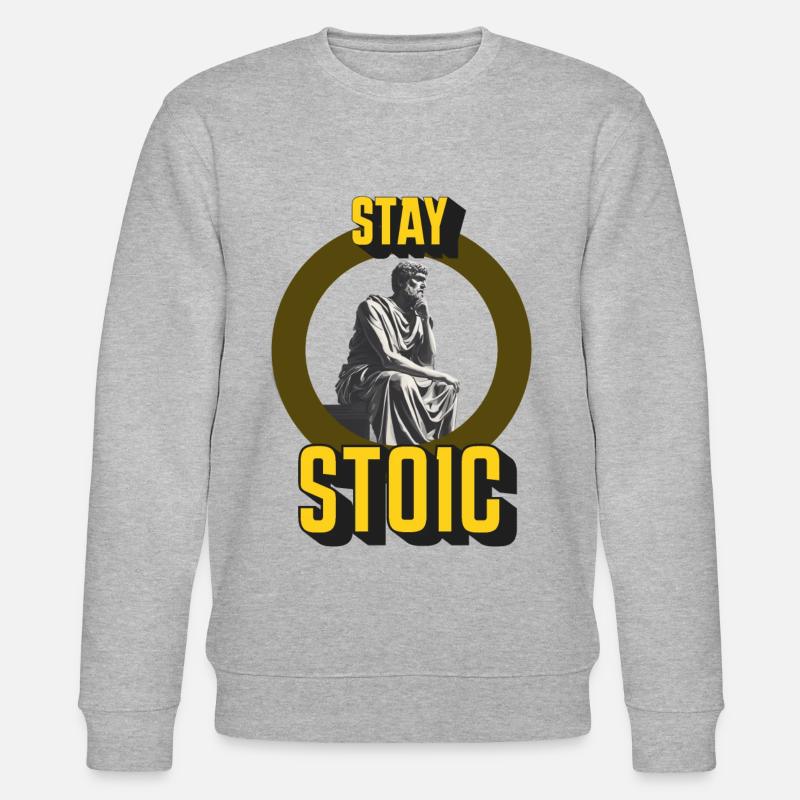 Stay Stoic - Stanley/Stella Unisex Bio-Sweatshirt CHANGER  - Grau meliert