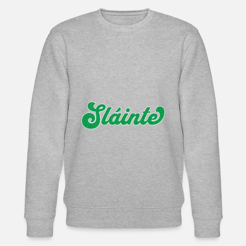 Celtic Toast: Sláinte - Stanley/Stella CHANGER Unisex Organic Sweatshirt - heather grey