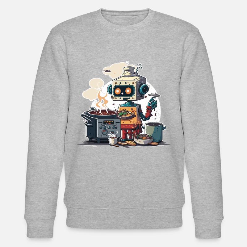 Robo Chef - Sweat bio CHANGER Stanley/Stella Unisexe - gris chiné