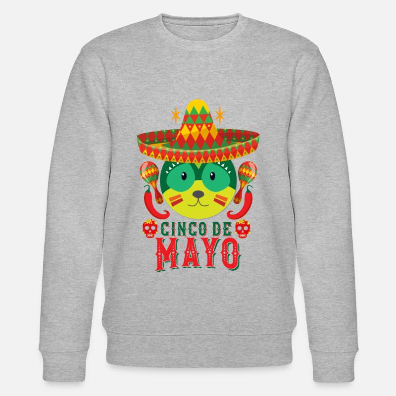 Cinco de Mayo - Sweat bio CHANGER Stanley/Stella Unisexe - gris chiné