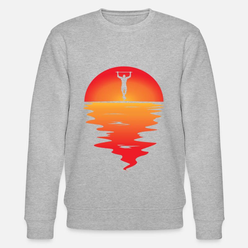 Coucher de soleil - Sweat bio CHANGER Stanley/Stella Unisexe - gris chiné
