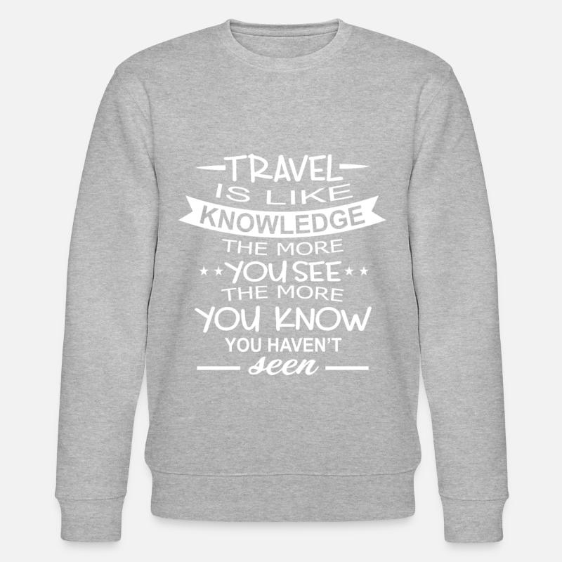 Dire des dictons - Sweat bio CHANGER Stanley/Stella Unisexe - gris chiné