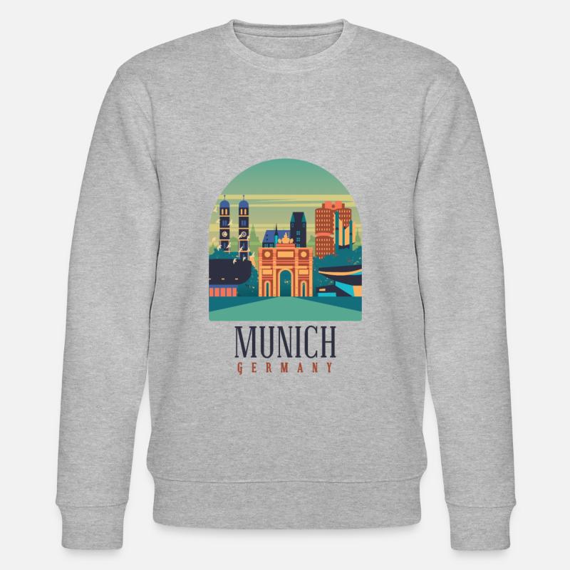 Bavaria / Munich Germany - Stanley/Stella CHANGER Unisex Organic Sweatshirt - heather grey