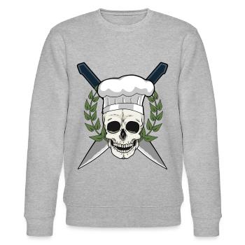 Restaurant Cook Kitchen Cooking Cooking Art Poison Disgusting - Stanley/Stella CHANGER Unisex Organic Sweatshirt - heather grey - Front - Nik (191cm) & Marisol (170cm)