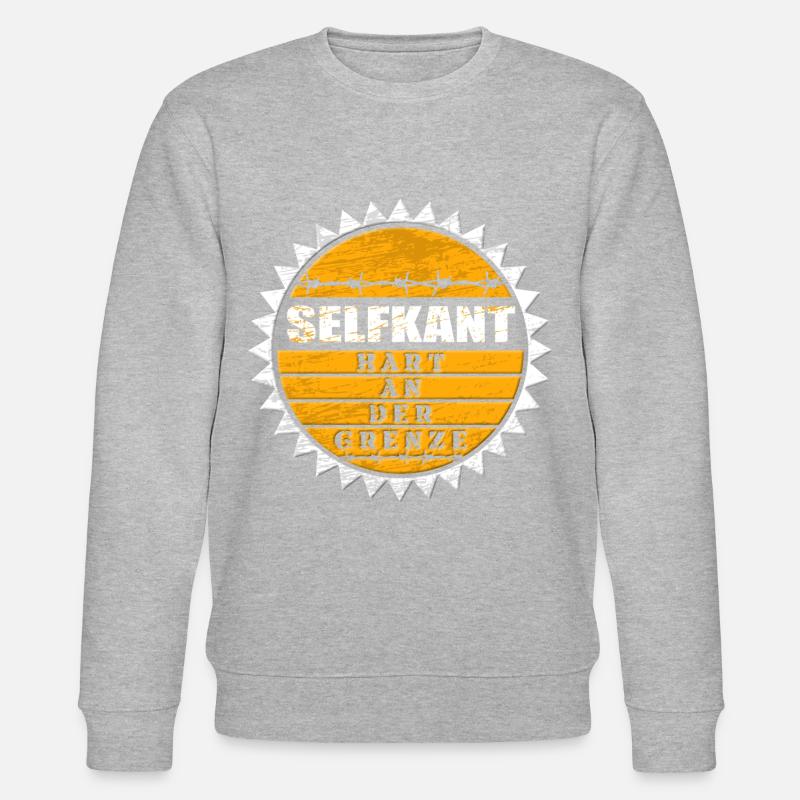 Selfkant - hart an der Grenze - Stanley/Stella Unisex Bio-Sweatshirt CHANGER  - Grau meliert