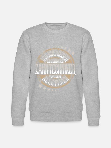 Zahntechniker - Stanley/Stella Unisex Bio-Sweatshirt CHANGER - Grau meliert