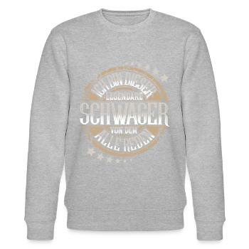 Schwager - Stanley/Stella Unisex Bio-Sweatshirt CHANGER  - Grau meliert - Vorne - Nik (191cm) & Marisol (170cm)