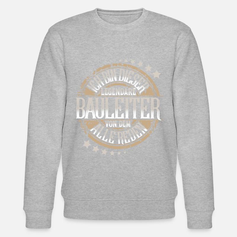 Bauleiter - Stanley/Stella Unisex Bio-Sweatshirt CHANGER  - Grau meliert