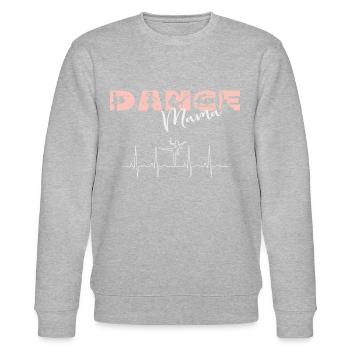 Dance Mom Dancing ECG Heartbeat - Stanley/Stella CHANGER Unisex Organic Sweatshirt - heather grey - Front - Nik (191cm) & Marisol (170cm)