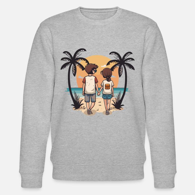 Escapade romantique - Sweat bio CHANGER Stanley/Stella Unisexe - gris chiné