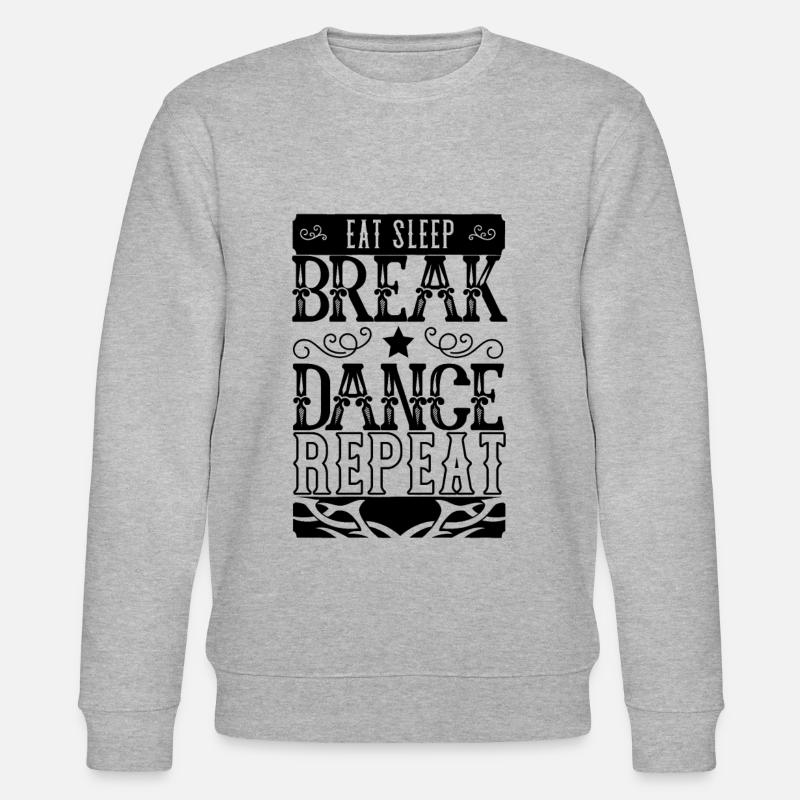 Breakdancing Breakdancer Tanz Geschenk Breakdance - Stanley/Stella Unisex Bio-Sweatshirt CHANGER  - Grau meliert