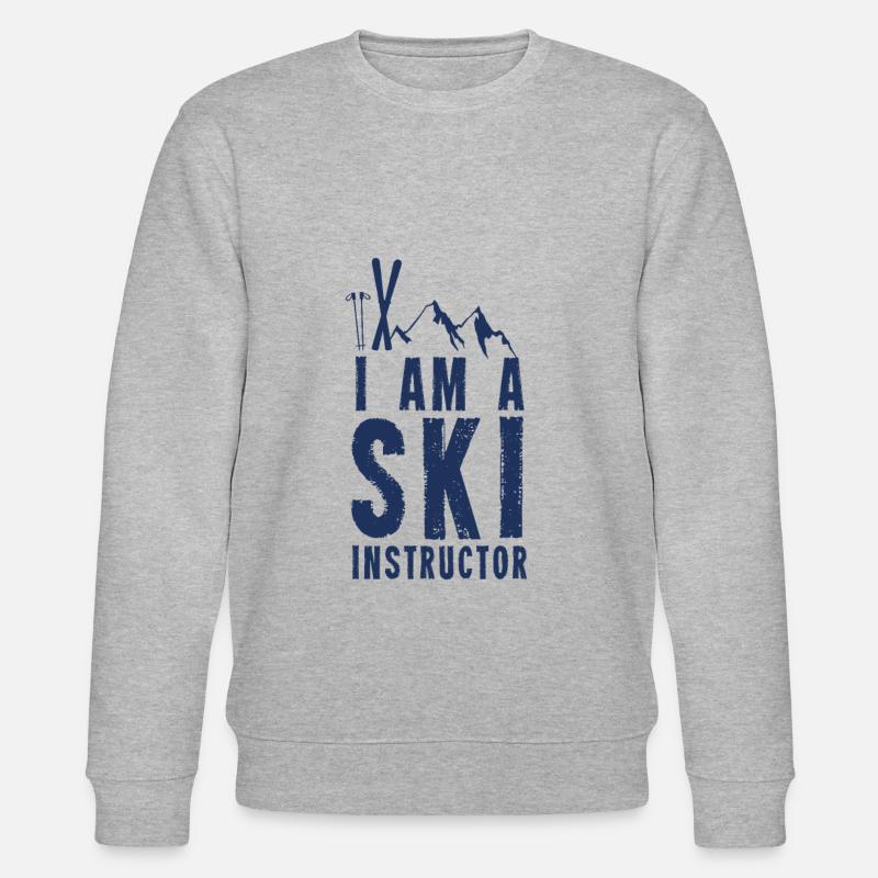 Je suis moniteur de ski - Sweat bio CHANGER Stanley/Stella Unisexe - gris chiné