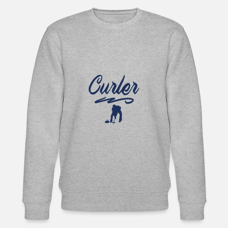 Curling Curling Curling Curling - Sweat bio CHANGER Stanley/Stella Unisexe - gris chiné
