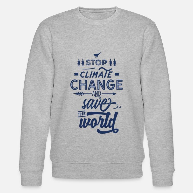 Umwelt retten - Stanley/Stella Unisex Bio-Sweatshirt CHANGER  - Grau meliert