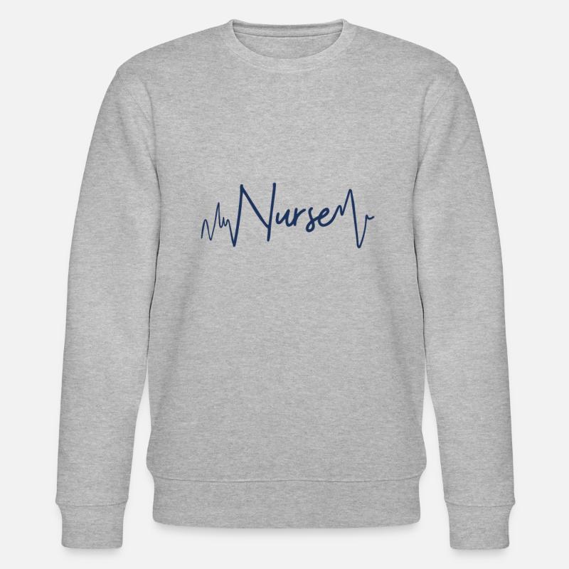 Krankenschwester Amme - Stanley/Stella Unisex Bio-Sweatshirt CHANGER  - Grau meliert