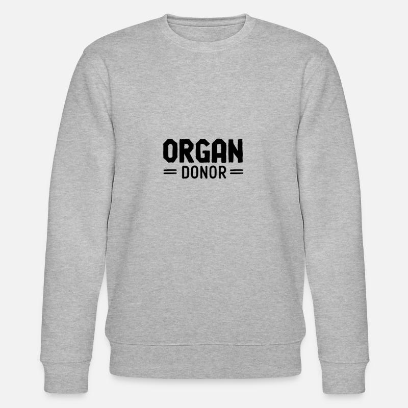 Organspender - Stanley/Stella Unisex Bio-Sweatshirt CHANGER  - Grau meliert