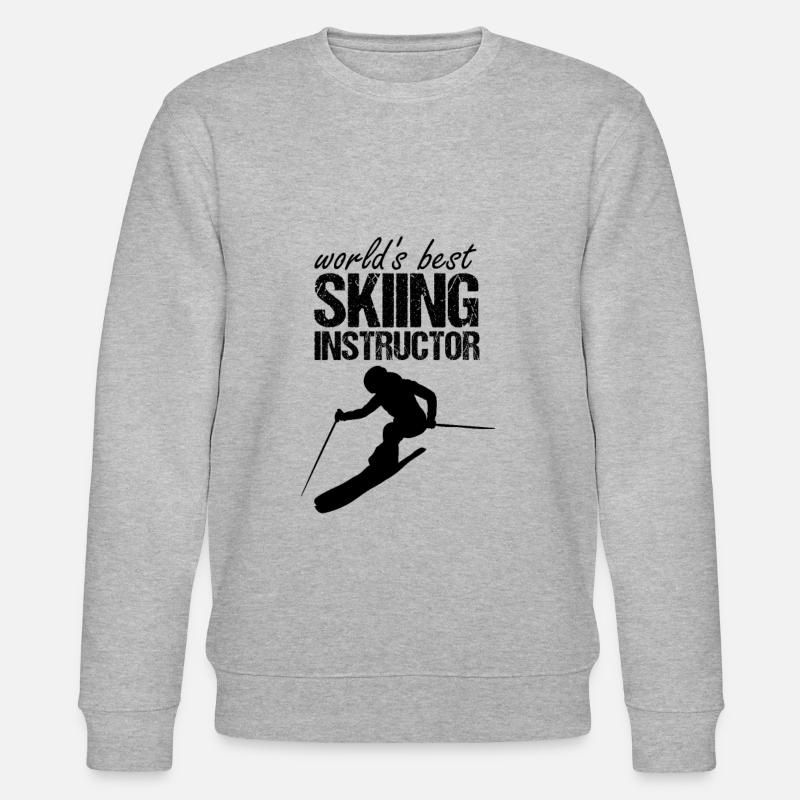 Meilleur moniteur de ski - Sweat bio CHANGER Stanley/Stella Unisexe - gris chiné